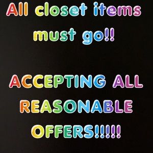 CLOSET BLOWOUT!